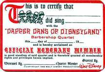 Offical honorary member card